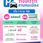 ไม่ต้องขับวนอีกต่อไป! กทม. ปลดล็อกที่จอดรถใต้ลานคนเมืองแล้ว รองรับท่องเที่ยวย่านพระนคร มอ’ไซค์จอดฟรี สี่ล้อชั่วโมง 20 ห้องน้ำครึ่งร้อย ที่จอดครึ่งพัน