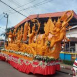 บุรีรัมย์ เชิญเที่ยวงานแห่เทียนอาหารท้องถิ่น 100 ปีแกะเทียนฝีมือคนพื้นบ้าน