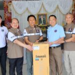 ลพบุรี สภ.โคกสำโรง ภ.จว.ลพบุรี พิธีประชุมประจำเดือน คณะกรรมการตรวจสอบและติดตามการบริหารงานตำรวจ สถานีตำรวจภูธรโคกสำโรง (กต.ตร.) และเปิดใช้สนามเปตอง สภ.โคกสำโรง